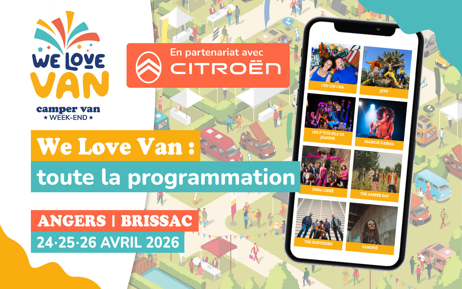 We Love Van Angers-Brissac 2026 – Toute la programmation We Love Van Angers-Brissac 2026 – Toute la programmation