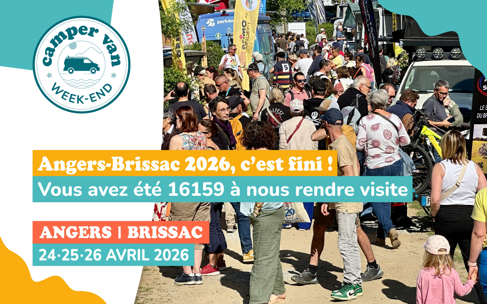 Angers-Brissac 2026, c&rsquo;est fini ! Vous avez été 16159 à nous rendre visite