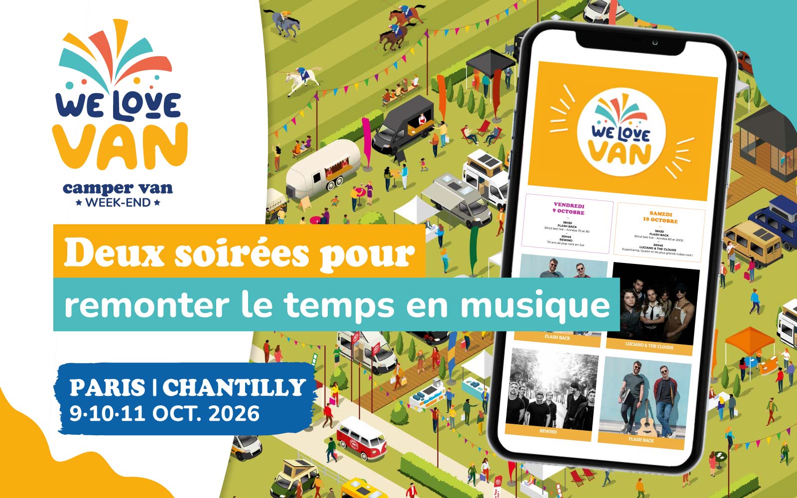 We Love Van Paris-Chantilly 2026 – Deux soirées pour remonter le temps en musique ! We Love Van Paris-Chantilly 2026 – Deux soirées pour remonter le temps en musique !